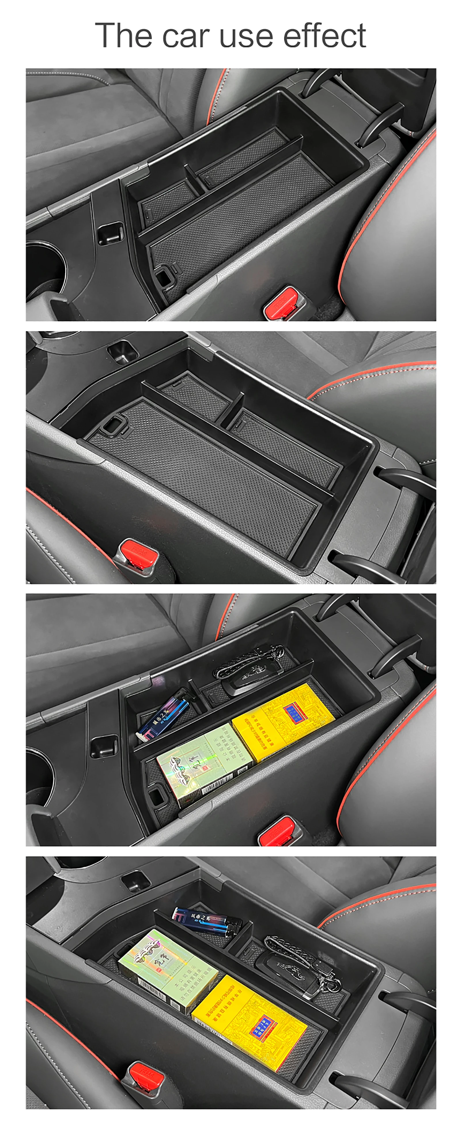 LUCKEASY für Hyundai Sonata 2024 N-line Mittelkonsole Armlehnen-Aufbewahrungsbox Ablage Linkslenker Organizer Zubehör Ordnungssystem – Detail 6
