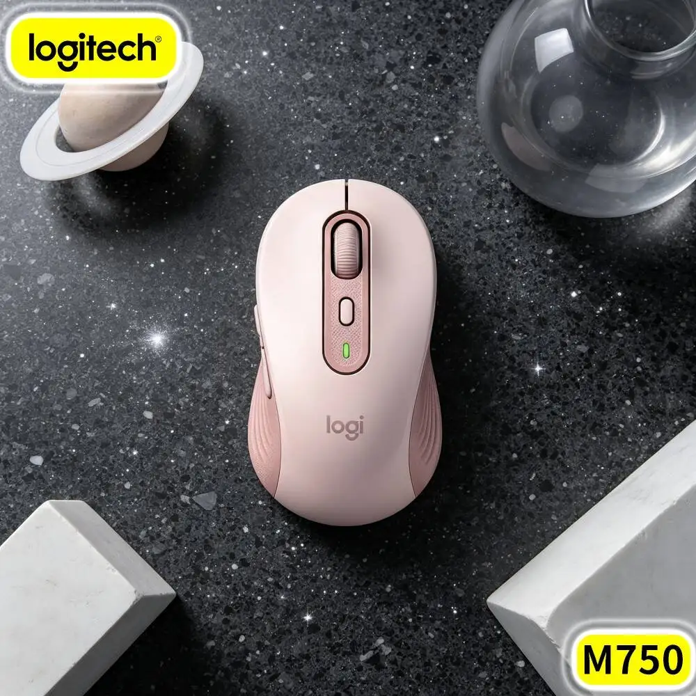 M750 Silent Logitech Business Portable Mouse Low Noise Click Response Extended Battery Runtime Recycled Shell Material For Trip