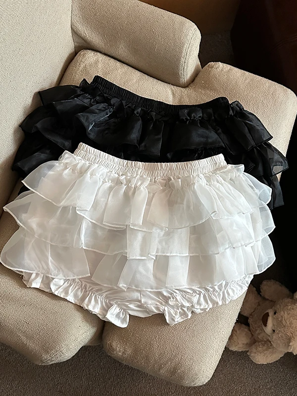 

Sweet ort Pumpkin Skirt Women's Summer Anti-Light f-length Skirt plus Size Sweet Sle Four Seasons Universal Fem Skirt