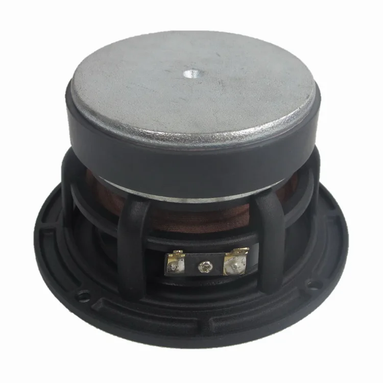 HiFi 4.5 Inch 4ohm/8ohm RMS30W 25-core 85mm Ferrite Black aluminum basin rubber edge FullRange waterproof Speaker(1pcs speaker)