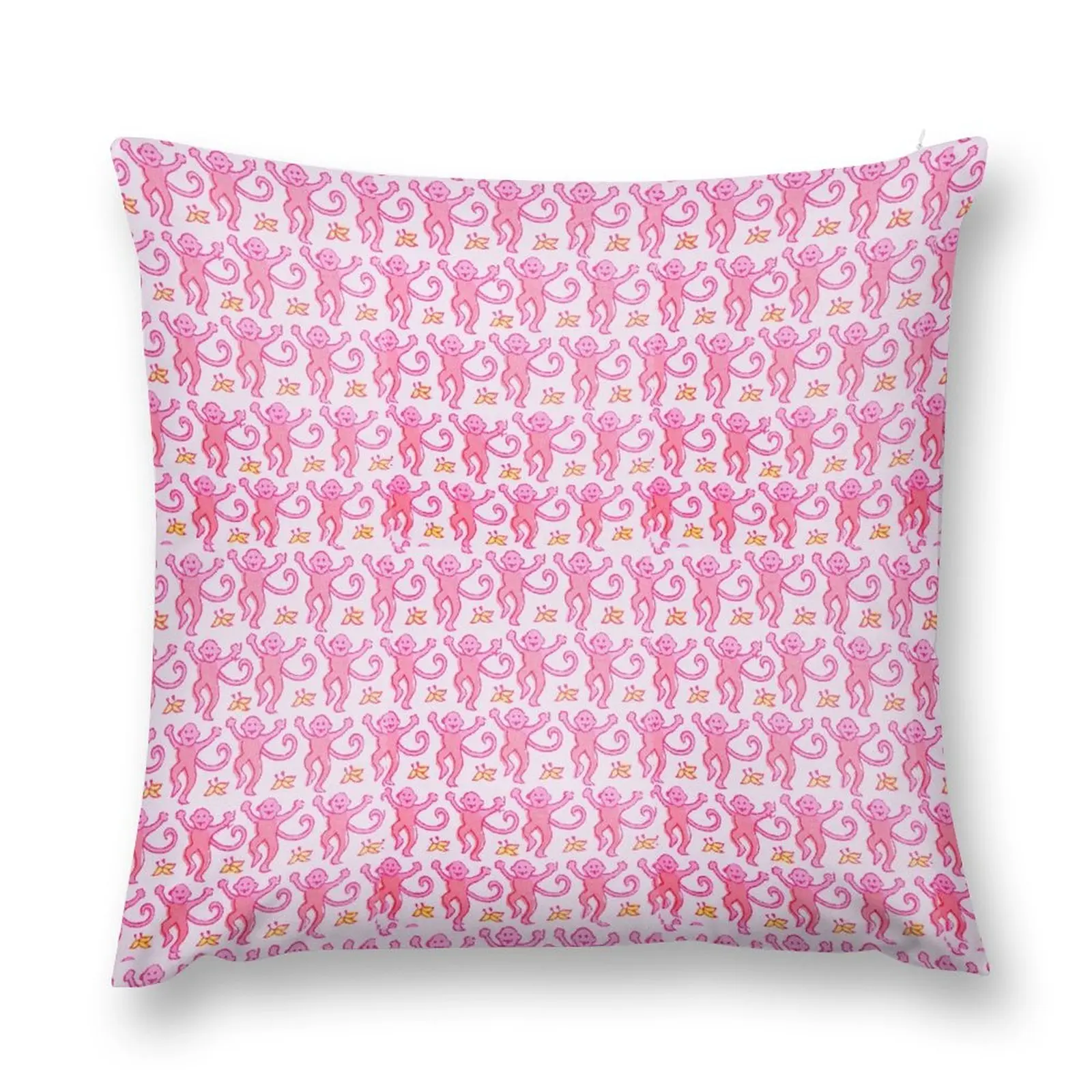 

Pink monkeys Throw Pillow Cushions Cover Sofa Covers Pillow Cases Pillows Aesthetic