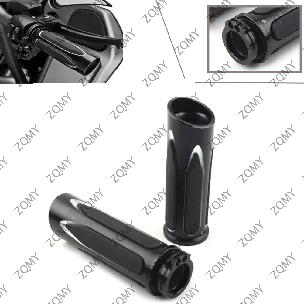 

1Pair Motorbike Soft Touch Hand Grips For Harley-Davidson Touring Street Road Glide Electra Glide