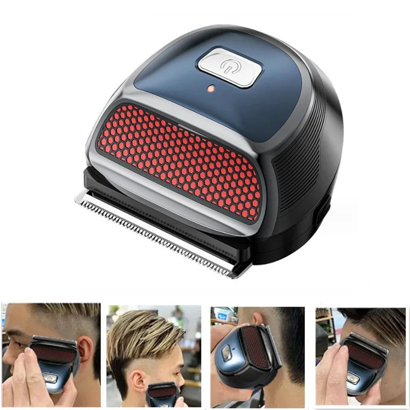 Electric Self Hair Trimmer Self-Cut Haircut Fade Style Clipper For Men Skull Bald Head Shaver Wet Dry Yourself Hairstyle Razor