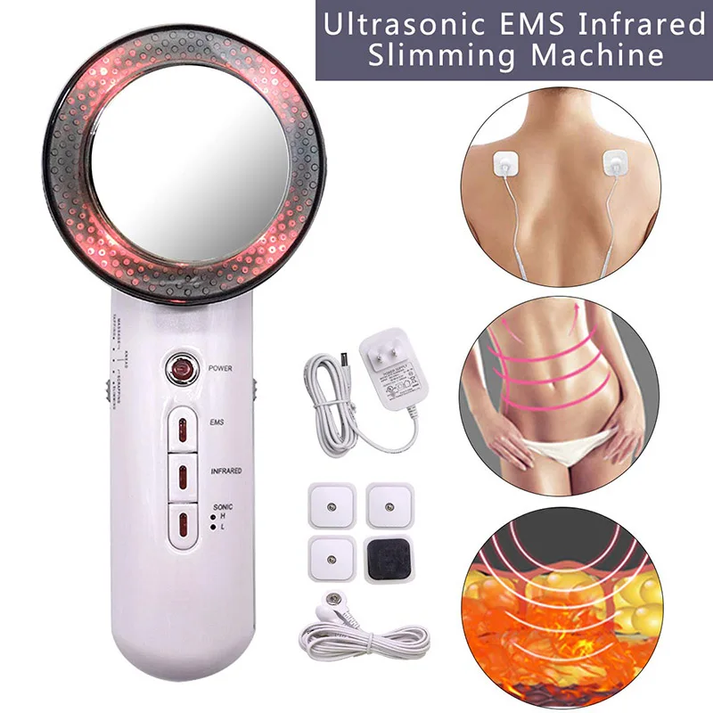 

Infrared Ultrasonic EMS Body Slimming Massager Weight Loss Fat Burner Galvanic Therapy Ultrasound Cavitation Beauty Machine