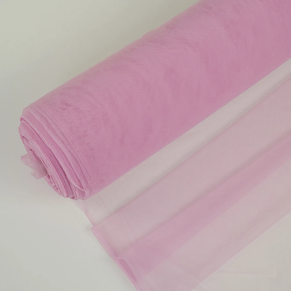 Baby pink phantom strong mesh fabric, lightweight and transparent skin-toned spandex mesh fabric, suitable for making shapewear
