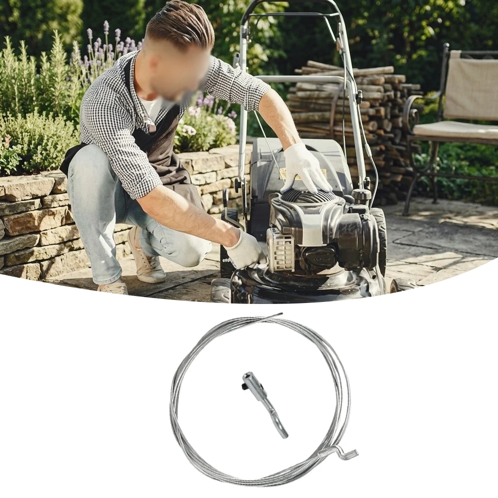 Steel Wire Cable Gas Cable Kit For Outdoor Gardening Tasks Garden Tool Cable Compatibility Kit 2.5m Total Length