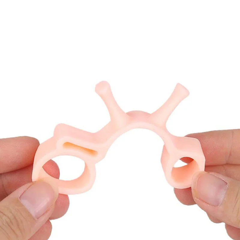 1PC 5หลุม Soft Pedicure Toe Corrector Pad Foot Care แยก Thumb Valgus Orthopedic Straightener Toe Corrector เครื่องมือ