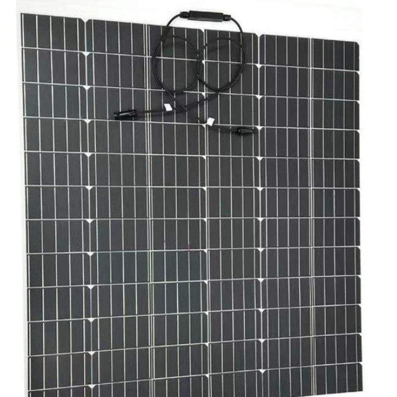 

Monocrystalline silicon semi flexible solar photovoltaic panel for RV car charging 12V24V lead-acid lithium battery panel