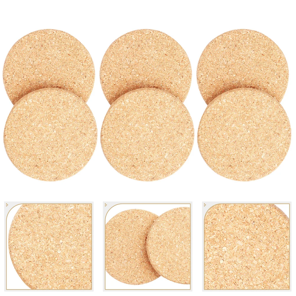 

10 Pcs Flower Pot Mat Cork Board Placemats Table Plant Corks Coasters Planter Backed