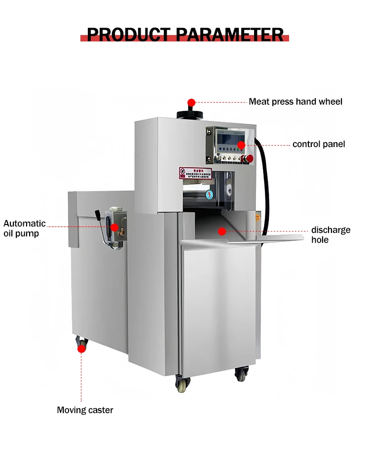 

Customizable commercial automatic numerical control frozen meat slicer multi-function 220V motor drive