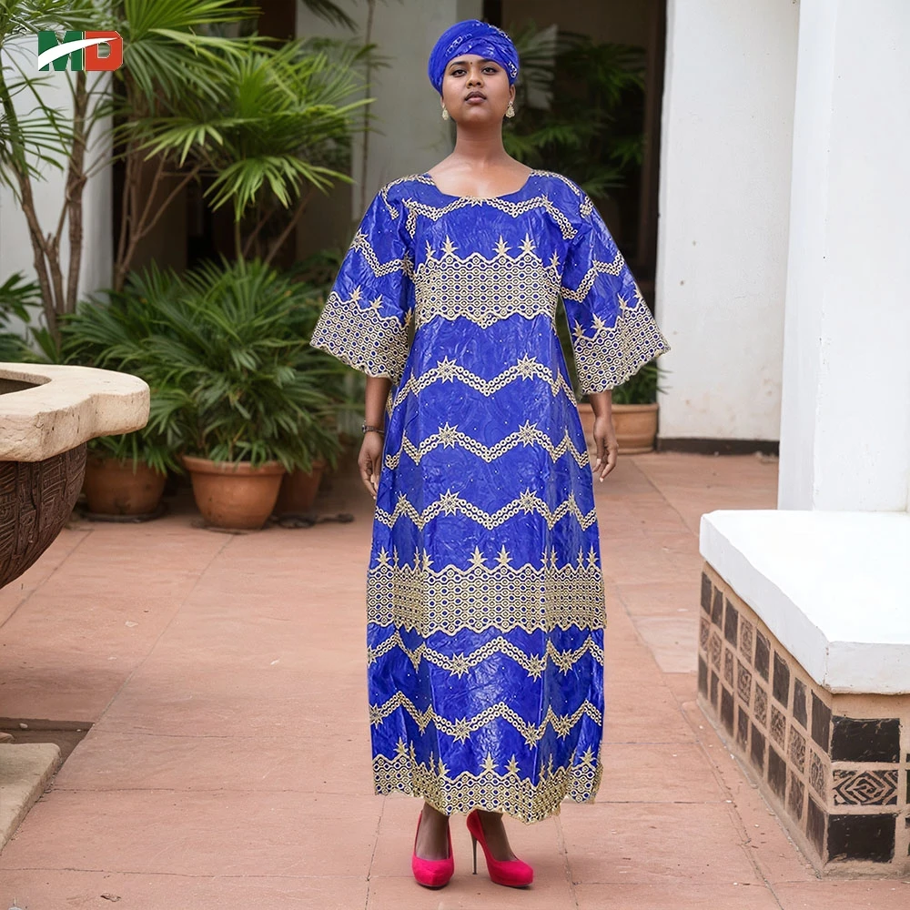 여성용 MD 아프리카 전통 의상, 터키 전통 드레스 자수 바진 리치 부부 웨딩 파티 가운 로브 아프리카 의류