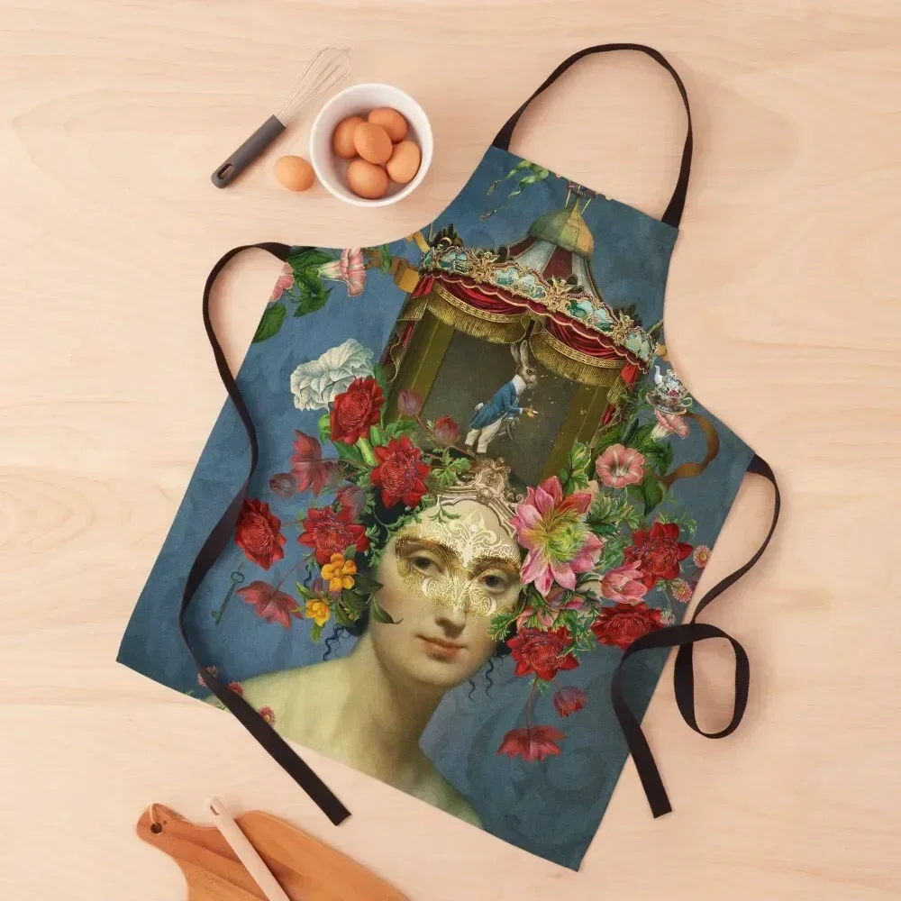 

Keeper of Wonderland Apron For Hairdresser Chef Accessory Hairdressing cookings for women Apron