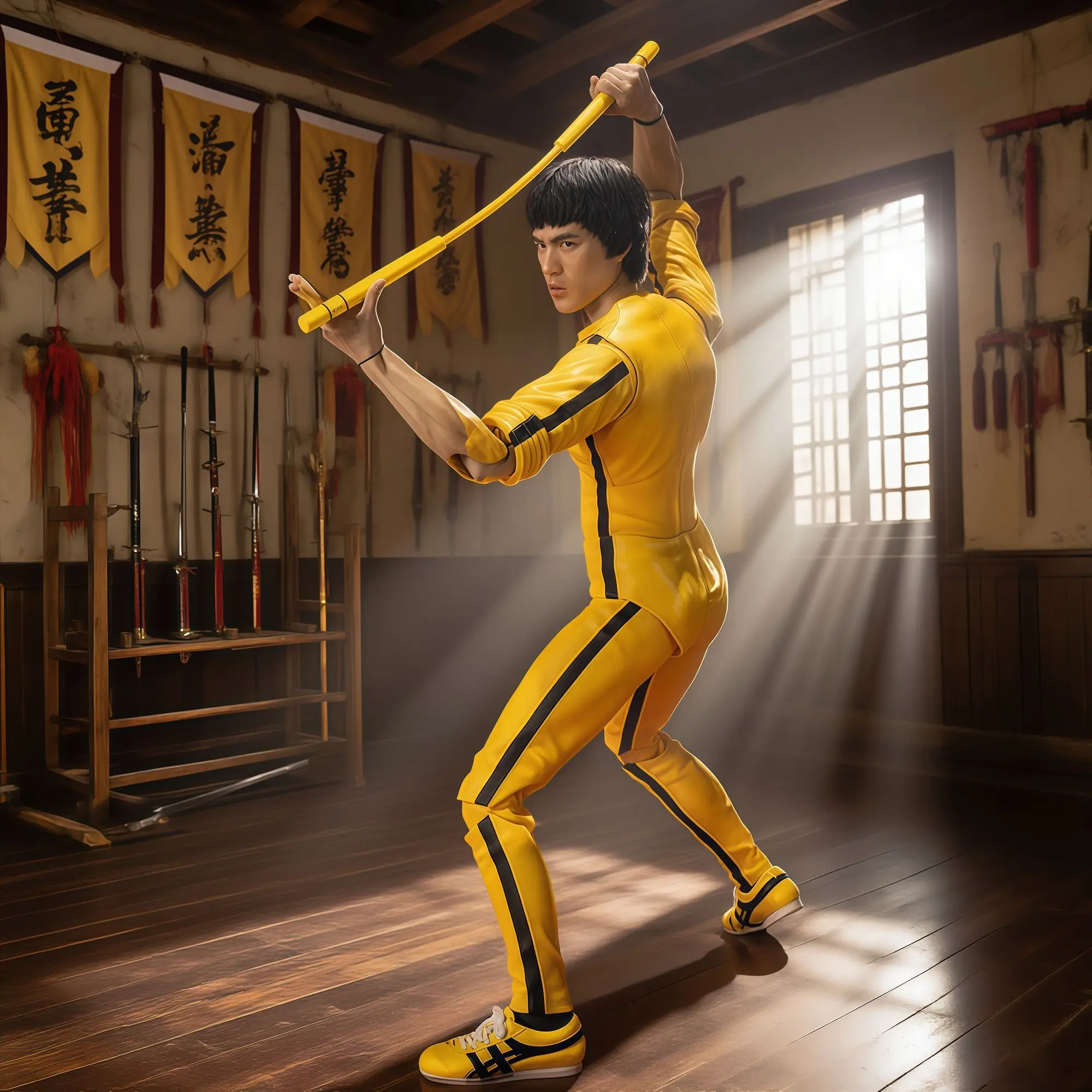 بروس لي الكونغفو عمل تمثال مشترك المنقولة جيت كون دو نموذج GK الشكل الطرفية الجدول حلية هدية جمع اللعب الهدايا