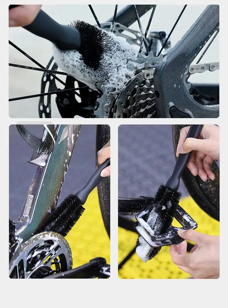 ESLNF 8-teiliges Detailreinigungs-Bürstenset für Outdoor-Motorräder und Mountainbikes – Reinigungs- und Kettenreinigungswerkzeug – Detail 7