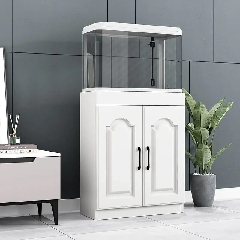 aquarium-household-water-free-ecological-hot-bending-goldfish-tank-with-cabinet-integrated-floor-set-fish-tank-small-and-simple