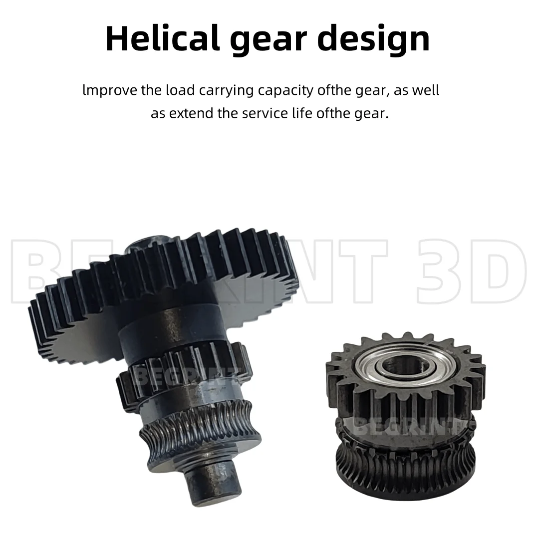 For Kobra3 Combo Extruder Nano Coated Gear Kit Hardened Steel Higher Precision One-piece Gear kit for Anycubic Kobra 3