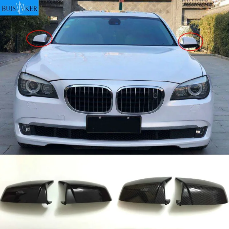 

Крышка бокового зеркала заднего вида для BMW 5, 6, 7 серии E60, E61, E63, E64, F01 F02-F04, F06, F07, F10, F11, F12, F13, углеродное волокно, Черная