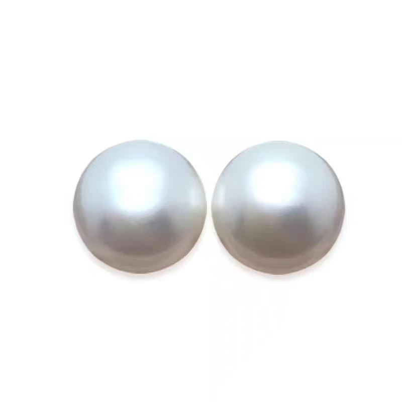 

Natural Charming one pieces white 12-13mm South Sea Round Pearls earrings fine jewelryJewelry Making