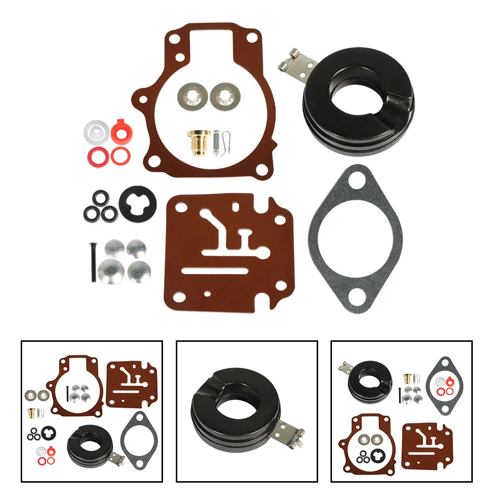 

396701 Carburetor Carb Kit W/Float For Johnson For Evinrude Outboard Outboard Engine Carburetor Repair Kit Garden Power Tools