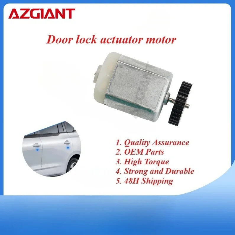 AZGIANT Car door lock motor for VW Golf Plus 5M1/GTI/Rabbit 2.5/Polo 9N IV MK4/Touran I MK1 High-Speed Motor DC12V 31 teeth