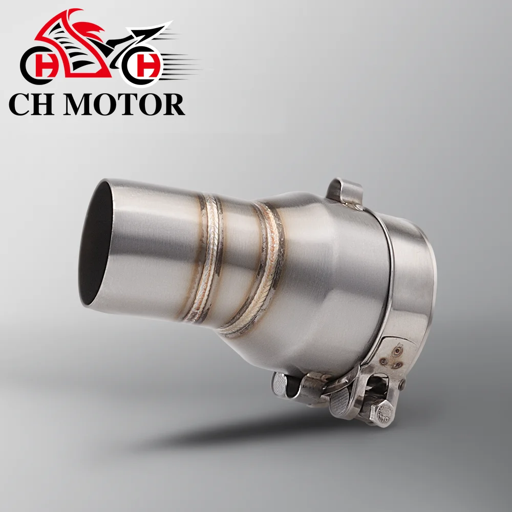 KOVE 800X Motorcycle exhaust pipe adapter and High Performance tail exhaust pipe combination carbon fiber head