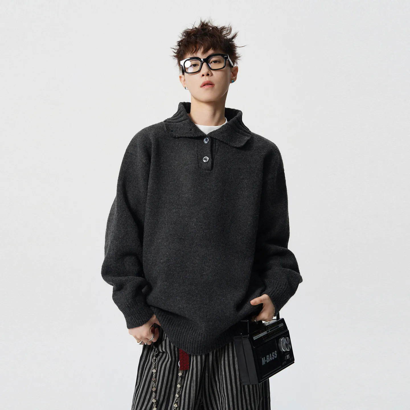 

Fur Collar Pullovers Elegant Mens Cashmere Premium Elite Business Meeting Turtleneck Slim Fit Solid-Color Simple Winter Warm Top