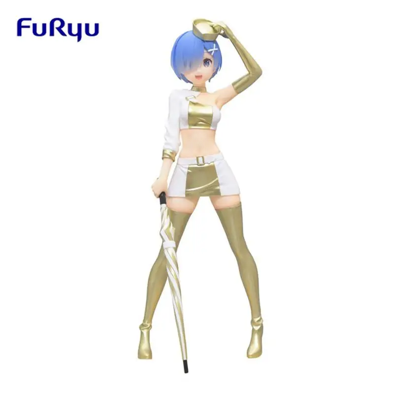 

Original FuRyu Trio-Try-iT Re:Life in a different world from zero Rem Racing Girl PVC Anime Figure Action Figures Model Toys