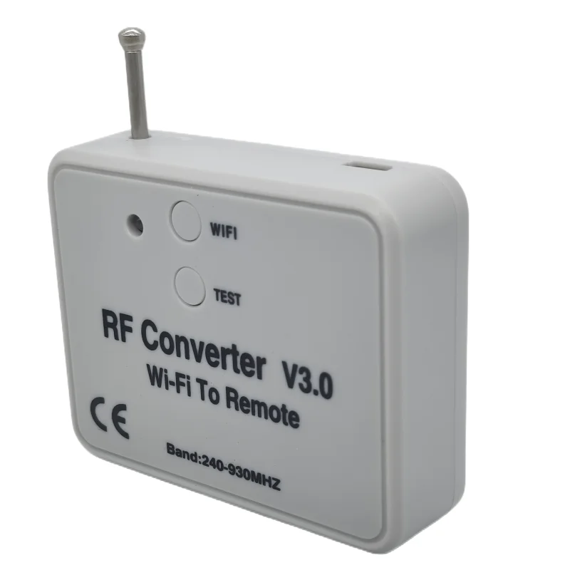 Free Shipping 1pcs RF Converter WIFI To Remote Control 300-868mhz Android IOS RF WIFI Remote Control 433mhz 868mhz 330mhz 315mhz