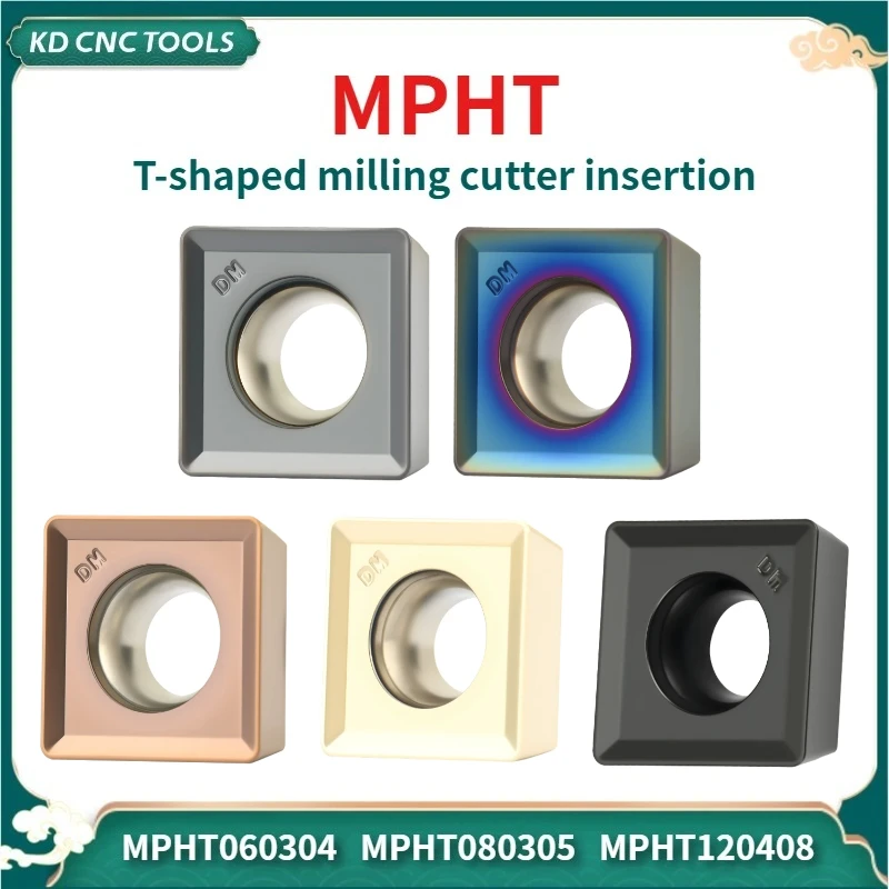 3-sided Milling Insertion HTS SMD SMC T-slot Insertion MPHT120408-DM MPHT080305-DM MPHT060304-DM CNC Good Quality Carbide Blade
