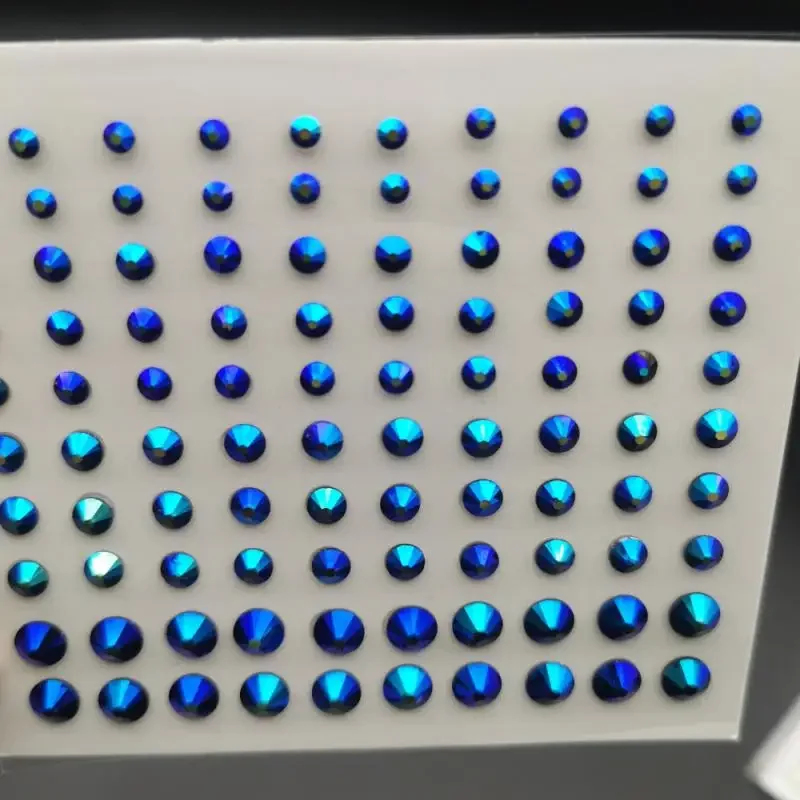 Pegatinas de gemas para el cuerpo y la cara de Halloween, diamantes de imitación autoadhesivos para la cara del arco iris para mujeres, accesorios ostentosos para festivales y bailes