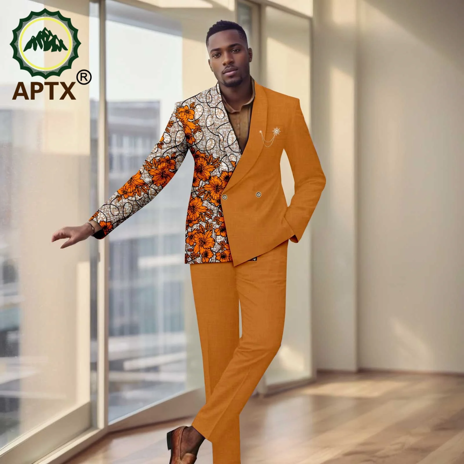 Abito da uomo africano per abiti da sposa tradizionali set abito bazin da festa Abiti da ricamo in due pezzi Abiti da lavoro 2516038