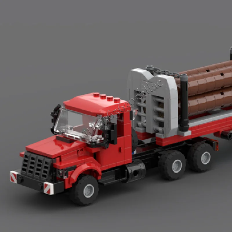 539 PCS Moc Building Blocks Grizzly Heavy Duty Logging Truck Technology Modular Bricks Model Gifts Christmas Toys Sets Assembly