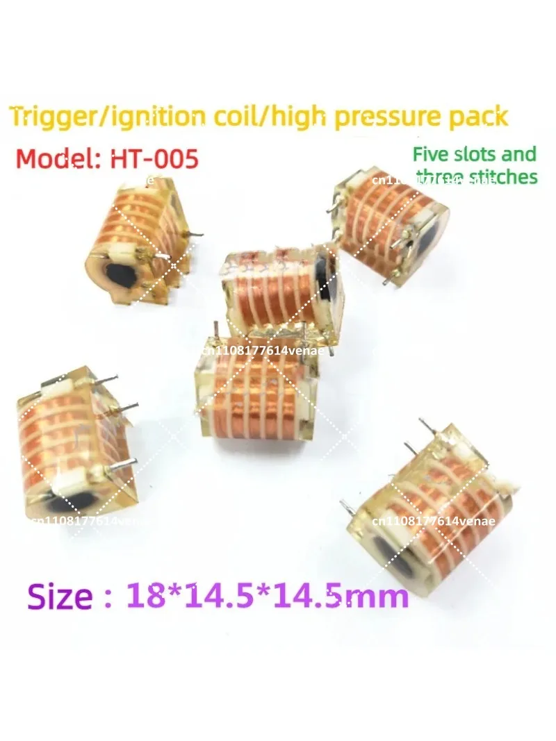 10pcs Ignition Coil Trigger High Voltage Package Transformer 5 Slot 3 Pin HT005 18x14.5x14.5mm