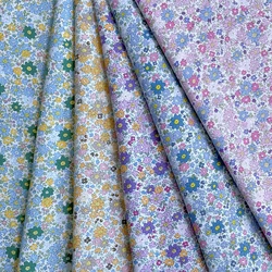 high Quality Plant Floral 100% Cotton 40S Original Design Fabric Digital Printing for Sewing Cloth Dresses Skirt Kids Designer