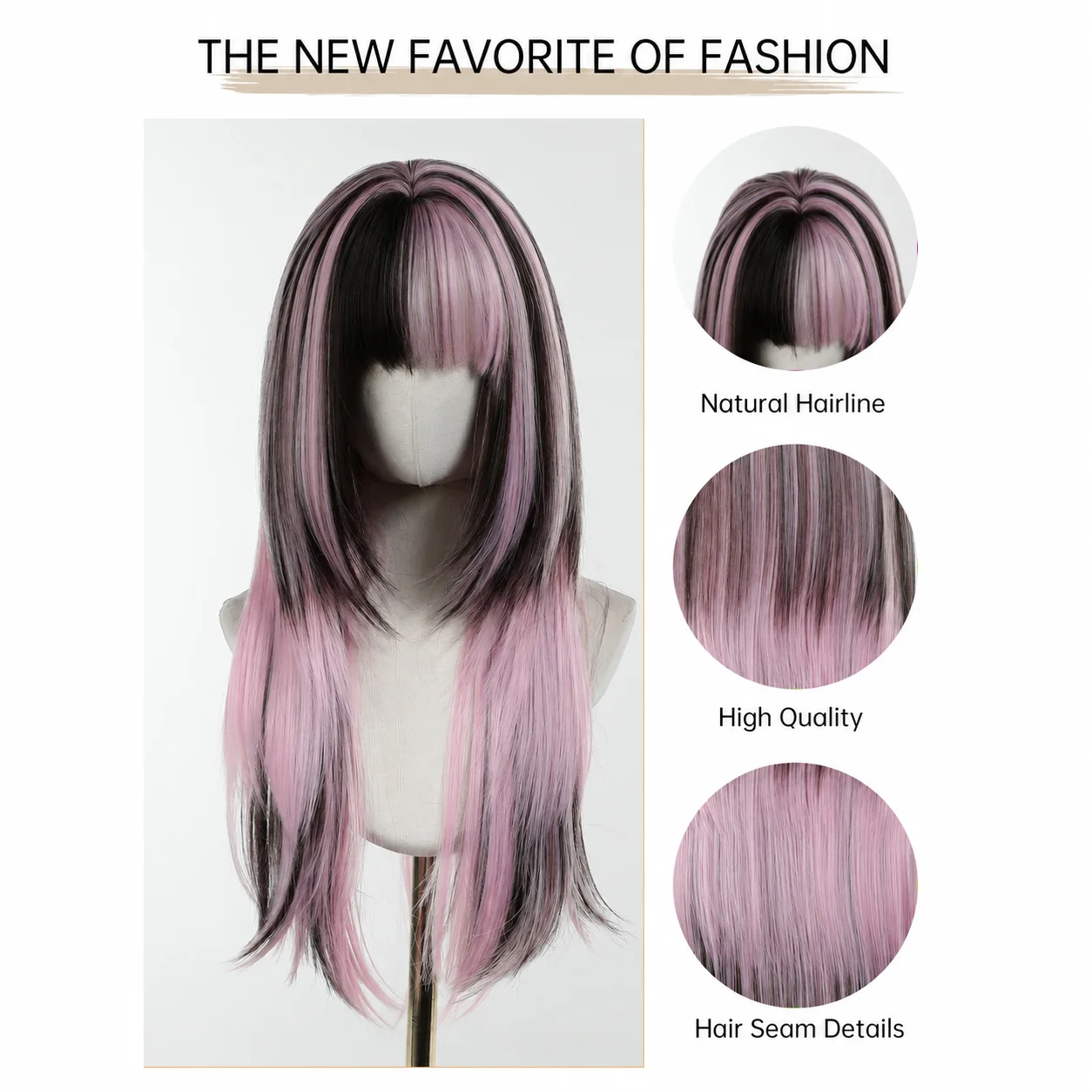 LOUIS FERRE Peruca Longa Lisa - Synthetic Braided Wigs For Black Women avaliação e preço