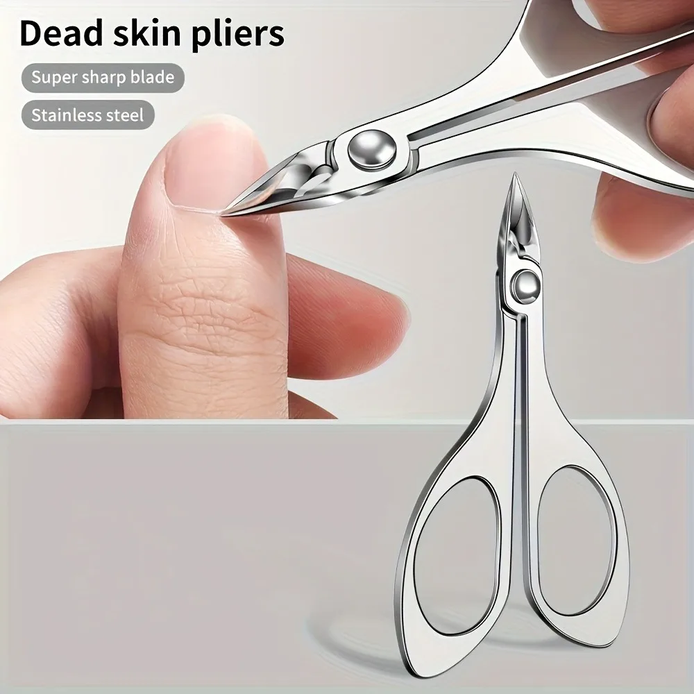 

Professional Manicure Cuticle Scissors Stainless steel Nail Cuticle Clippers Trimmer Dead Skin Remover Manicure Pedicure Cutter