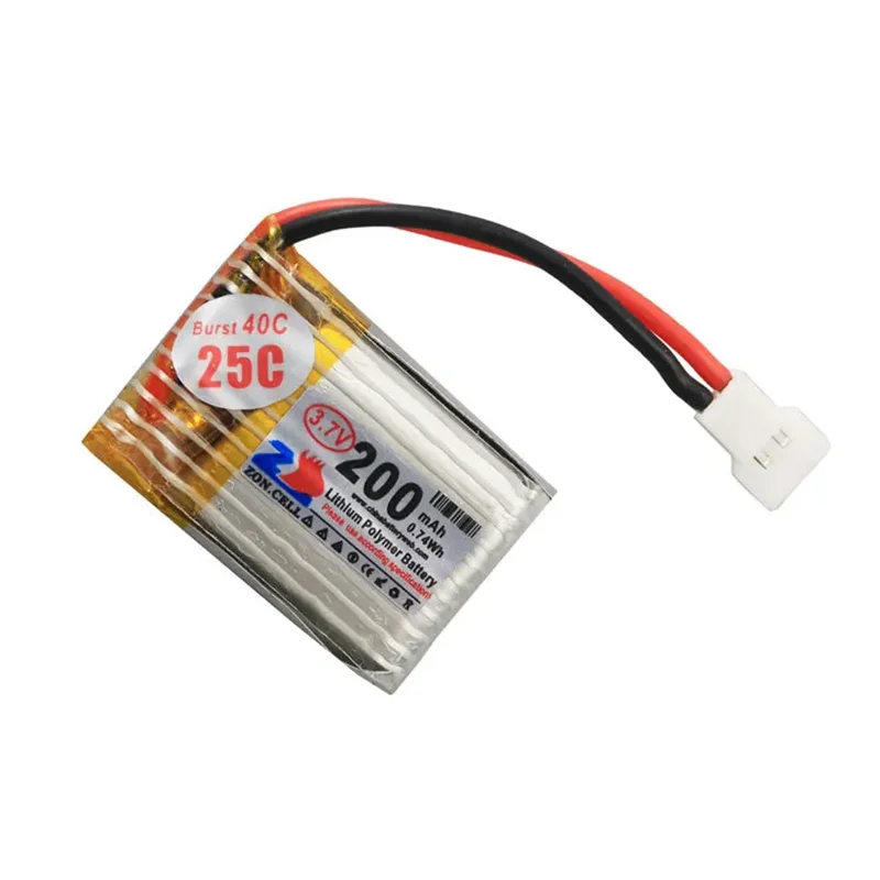 3.7v 200mAh akumulator li-po 602025 akumulator litowo-polimerowy 25C wysoki prąd do części miniaturowej helikopter