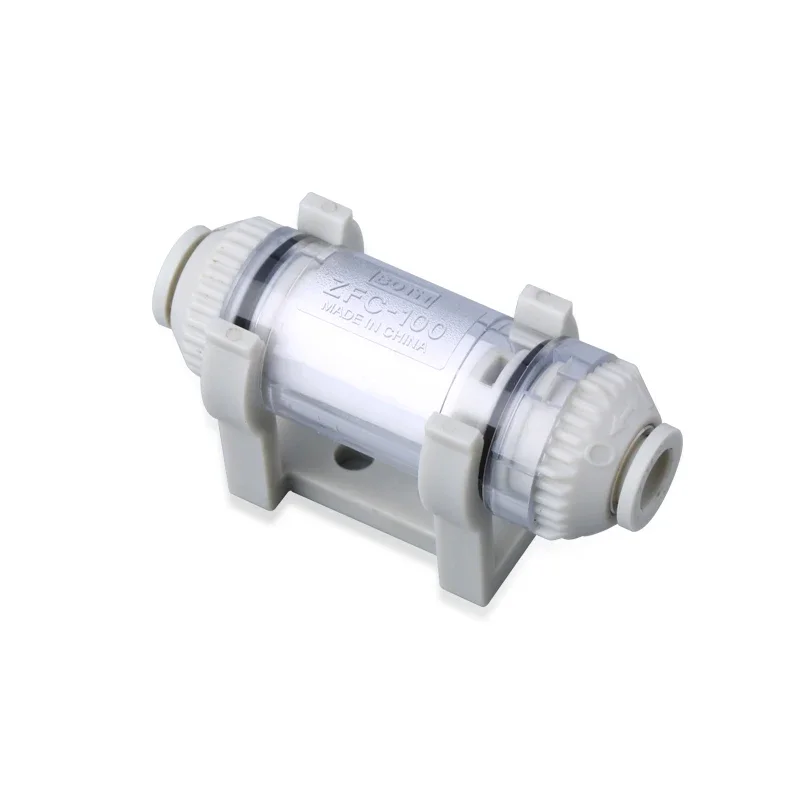 ZFC Pipeline Pneumatic Vacuum Filter In Line Removable Fiber Element For Air Suction Cup AZFC100 AZFC200 ZFC100-06B ZFC200-08B