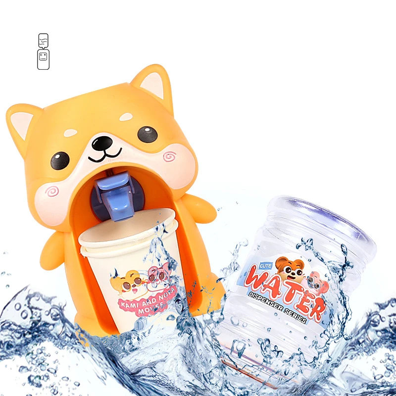 Cartoon Mini Water Dispenser Baby Toy Drinking Water Cooler Lifelike Cute Children Cosplsy Props Home Decoration