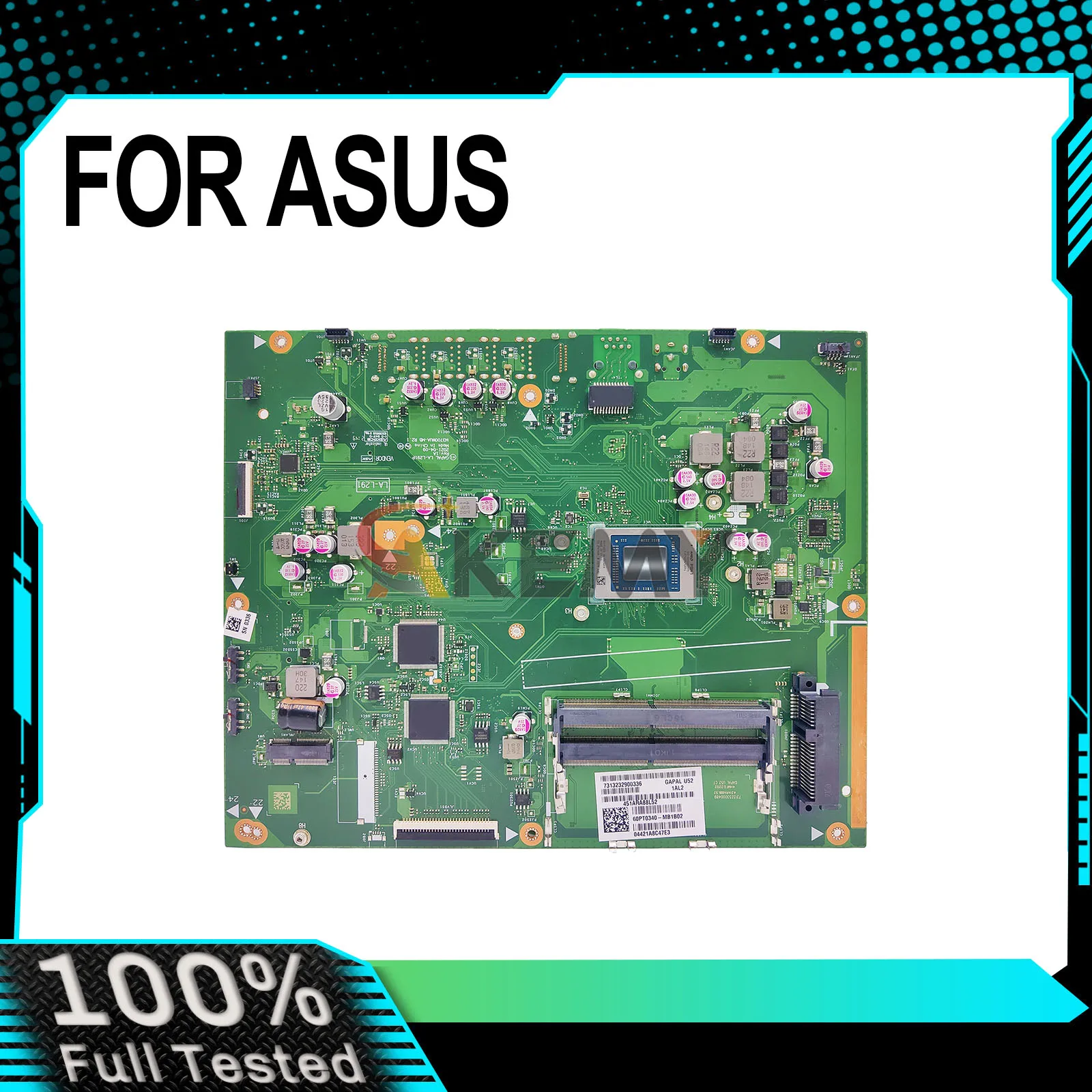 For ASUS All-in-One M3700WUA M3700W LA-L291P Laptop Motherboard R3-5300U R5-5500U R7-5700U CPU 100% Tested OK