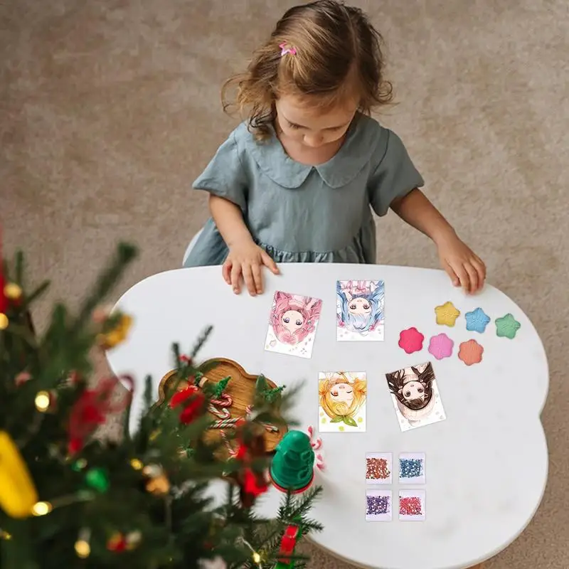 Papier-Make-up-Set, vielseitiges Make-up-Spielzeug-Set, Prinzessinnen-Anziehspiele, Roman, Prinzessinnen-Spiele, Make-up-Buch, Aufkleber-Herstellungsset für