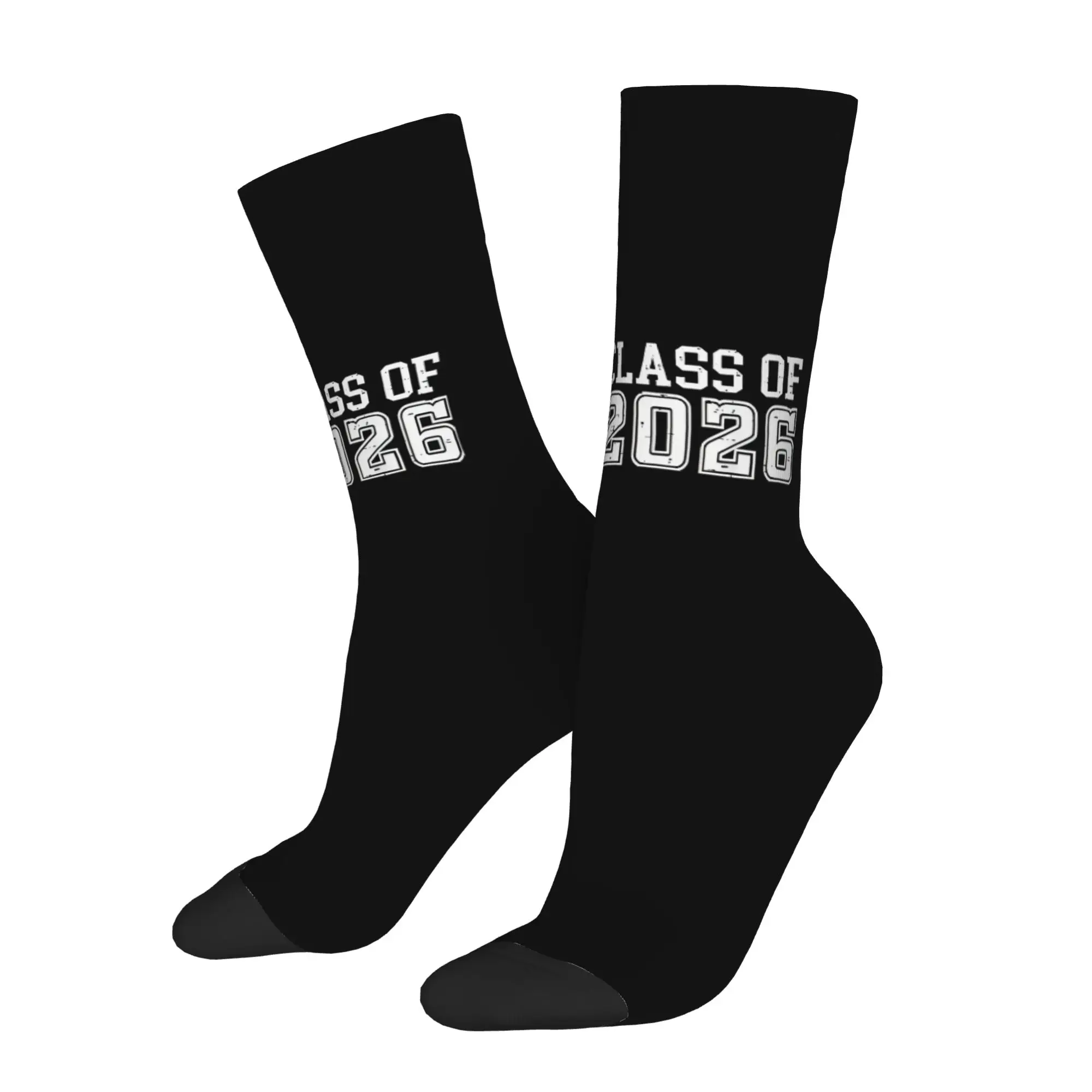 Funny Sock Graduation in 2026 Class Of 2026 Senior 2026 Graduation 2026 Quality Pattern  Men Crew Socks Novelty Men's Socks