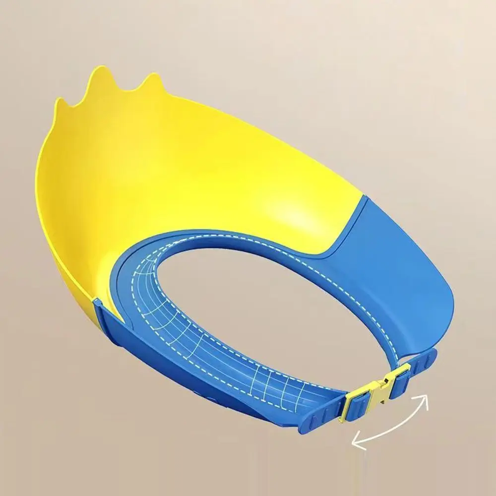 

Cute Animal Shape Baby Shower Cap Adjustable Soft Baby Shampoo Cap Eye Ear Protection Waterproof Children's Bath Cap