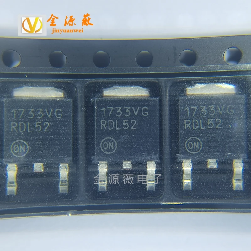 （5pcs）NCV1117DT33T5G TO-252-2(DPAK) High PSRR Output Type: Fixed 3.3V 1A Linear Regulator (LDO)
