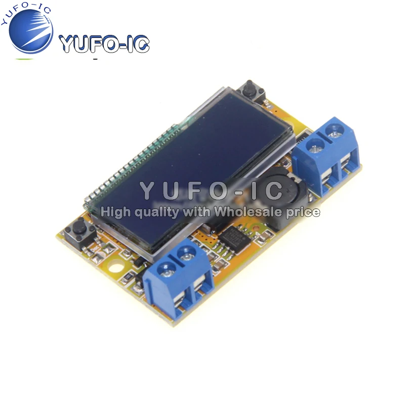 Adjustable Buck Voltage Regulator Power Module Display LCD Screen With Voltmeter Current Meter Dual Display Without Shell