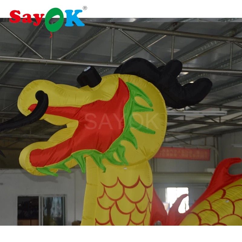 7x4m Inflatable Dragon Decorations Inflatable Dragon Model With Blower For Festival Advertising Promotion Exhibition