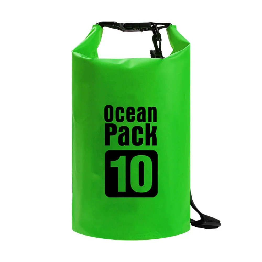 

10L Waterproof Dry Bag Waterproof Large-Capacity Swimming Bucket Bag Foldable Lightweight Beach Backpack Water Sports