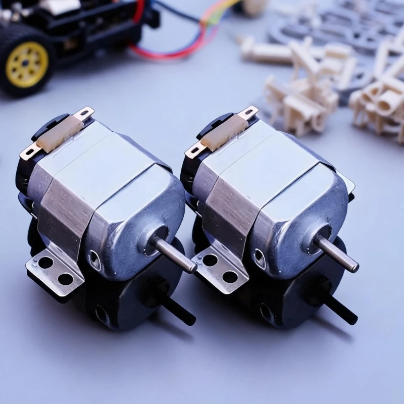 3V 16500RPM Electric Motor, Metal Housing Small Motor for DIY Science Projects, Metal Output Rod for Experiment and D2RD