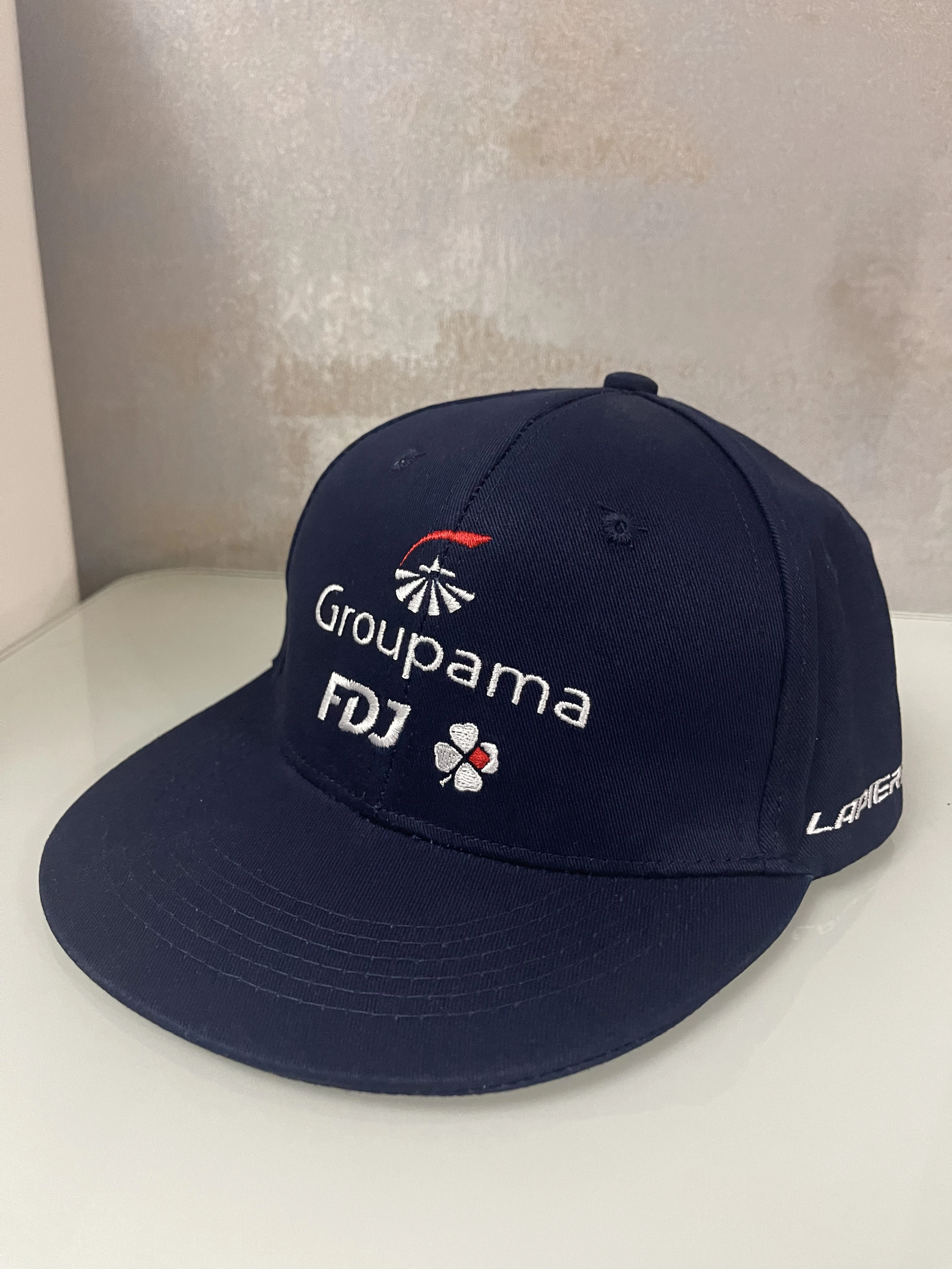 Gorra de Ciclismo GROUPAMA FDJ TEAM 100% Algodón, Gorra de Béisbol Estilo Snapback para Exteriores