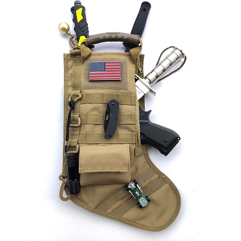 MOLLE Christmas Stocking Socks Storage Bag Tactical Dump Drop Pouch Utility Combat Hunting Pack Magazine Pouches